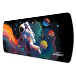 Brizberry Extended Mouse Pad, Desk Mat, 740mm x 310mm x 3mm Large Printed Premium Anti Skid Rubber Base for Desktop Laptop Keyboard (DM Design 5) - Image 2