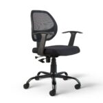 CELLBELL C103 Mesh Medium-Back Chair [Black] - Image 2