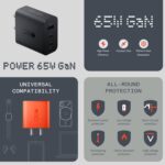 CMF 65W GaN Charger Adapter Super Fast Charging Compatible with Nothing Phone 3, 3a,2a / CMF Phone 1/2 Pro, iPhone 15,16,17,Samsung S25,S24, Pixel, Orange - Image 2
