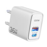 COSTAR 33W/35W/36W GaN Super Fast Charger, QC/PD Dual Port USB A + USB C Charger, Power Adapter Plug Wall Mobile Charger for iPhone,Mi,Oppo,Vivo,Samsung Galaxy,Short Circuit Protection, Made in India - Image 2