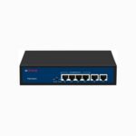 CP Plus 6 Ports Fast Ethernet with 4 PoE Ports (1000 Mbps) & 2 Uplink Ports (100 Mbps) POE Switch | Max. 30W Output of Single PoE Port | LED Light Indicators | Plug & Play - CP-DNW-HPU4H2-48-V2. - Image 2