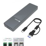Cablet M.2 NVMe/NGFF SSD Enclosure USB 3.1 Gen2 10Gbps for 2242/2260/2280 M-Key/M+B Key PCIe SSD, Supports Dual Protocol NVMe and NGFF SSD, UASP Max 2TB, Aluminium Case - Image 2