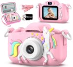 Caddle & Toes Unicorn Kids HD Digital Camera for Selfie & Video Recording with Dual Camera, 4GB SD Card, Carry Bag Included, 2.0" Screen | Fun Games | Birthday Gift for Girls & Boys Age 4-8 Years - Image 2