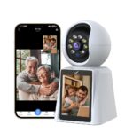 Camate Video Call 3MP (5/2.4 Ghz Dual Band WiFi) Full HD CCTV Camera, Two Way Audio & Video Talk, Motion Detection, Color Night Vision, Baby & Pet Monitor, Supports 256GB SD Card (WiFi Connection) - Image 2