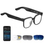 Camera Glasses 800W 1080P HD Video Recording Glasses, Anti-Blue Light & UV Polarised Lenses, Real Time Translation(139 Languages), AI Voice Control，Unisex Bluetooth Smart Glasses for Outdoor Sports - Image 2
