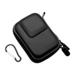 Carrying Case for OSMO Action 5 Pro/4/3, Waterproof PU Hard Shell Storage Bag Plush Lining Design Action Camera Travel Case with Carabiner,Black - Image 2