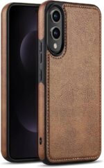 Case Cover for Samsung Galaxy S25 Edge 5G (2025) (Leather Brown) - Image 2