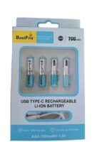 Compatible with BestFire AAA-1100mWh-1.5Volt USB Type-C 700mAh Rechargeable Li-ion Battery (Pack of 4) - Image 2