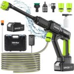 Cordless Pressure Washer 900 PSI, 2.5GPM Portable Pressure Cleaner with 3 Garden Hose Adapters, 6-in-1 Nozzle, 4.0Ah Battery Power Washer Gun for Car/Home/Garden, Fast Charger Included - Image 2