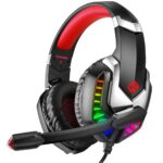 Cosmic Byte G2050 RGB 7.1 Surround Sound USB Gaming Headphone for PS5, PC with Software and Gel Microphone (Red) - Image 2