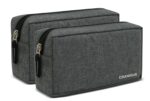 Cranique Travel Organizer Gadget Case | Electronic Accessories Storage Pouch for Power Adapters, Cables, Dongle, Pen Drives, Laptop Charger Pouch (QP2-Grey-Pack2) - Image 2