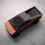 CyberDock Cybertruck-Inspired 3-in-1 Wireless Charging Station – Fast Charger for Smartphone, Smartwatch & Earbuds | Sleek Futuristic Design with LED Indicator | Qi-Compatible (Orange) - Image 2