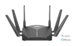 D-Link DIR-3040 3000Mbps || Tri-Band Wi-Fi Router with Advanced Wi-Fi | Mesh & Fast Combined Wi-Fi speeds of up to 400 Mbps (2.4 GHz) + 866 Mbps (5 GHz) + 1733 Mbps (5 GHz) Gigabit Ethernet Ports - Image 2
