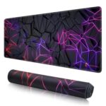 DARSHANAM WORLD Gaming Mouse Pad, 80 x 30 cm Large Desk Mat, Black, Anti-Slip Rubber Base, Water Resistant, for Work from Home, Office, Gaming Mousepad (3D Design) - Image 2