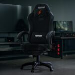 DROGO Aura Ergonomic Gaming Chair with Premium PU Leather Fabric, Linkage Armrest, Adjustable Neck & Lumbar Pillow | Computer Chair for Study | Office Chairs for Work from Home with Recline (Black) - Image 2