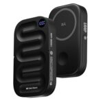 DailyObjects Loop Qi2 Certified 10000 Mah Mag-Safe Compatible Aluminium Wireless Power Bank|Fast Charging| Compatible with Samsung/OnePlus/iPhone 12/13/14/15/16/Pro Max|Retractable Stand (Black) - Image 2