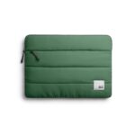 DailyObjects Medium Stria Portable Laptop Sleeve |Durable Polyester |Compatible with Laptop/MacBook Air/Pro Upto 14 Inch |Lightweight Water Resistant Fabric |Padded Compartment with Zip Closure- Green - Image 2