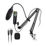 Digitek (DM 401) RGB USB Condenser Microphone Kit with BoomArm, Pop Filter, Shock Mount, Desktop Mount, Tripod & 1.5M Cable, Use with PS4/PS5, PC, Smartphones, for Podcasting, Gaming, & Live Streaming - Image 2