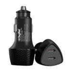 Digitek (DMC 2PD 40W) Dual Port Fast Car Charger with Dual Type-C PD Ports, Fast Charging Adapter for Android & iOS Smartphones, Tablets, iPads, Earbuds, Powerbank & Laptops (Black) - Image 2