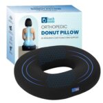 Donut Pillow for Tailbone Pain | 5-Year Warranty | Seat Cushion for Coccyx, Hemorrhoids, Piles, Sciatica, Pregnancy Pain Relief | Orthopedic Ring Pillow | Car Seat, Office Chair | High Density Foam - Image 2