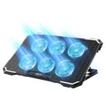 Dracula 60 Laptop Cooling Pad, Gaming Laptop Cooler with 6 * 1 Quite Fans, Fan Speed Controller 5 Height Adjustable Angle 2 USB Ports Compatible for Laptop, Notebook up to 17” - Image 2