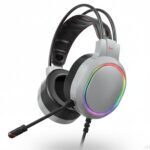 Drumstone 𝟏+𝟏 𝐲𝐞𝐚𝐫 𝐰𝐚𝐫𝐫𝐚𝐧𝐭𝐲 Wired Gaming Headphones with RGB Light, Over Ear Headset with Noise Cancelling Mic for PC, Computer, Laptop, Mobile - Image 2