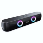 E GATE C210 | 20W Bluetooth Speaker Soundbar, Dual Drivers + Dual Passive Radiator for Extra bass, RGB Light, Upto 15 Hrs Backup from 2000mah Battery, Call Function, TWS, Aux, USB, FM - Image 2