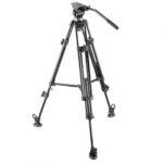 E-Image EI-7050-AA 6ft Tripod Stand Kit with Fluid Head for DSLR Camera Payload 5KG, Black - Image 2