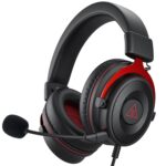 EKSA E900 Wired Stereo Gaming Headset-Over Ear Headphones with Noise Canceling Mic - Red - Image 2