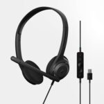 EPOS C1 Business USB-A Headset with Microphone, Chrome-Certified, Wired Headphones, Noise-Canceling Mic, Enhanced Audio Quality, Connectivity for Modern Devices, On-Ear - Image 2
