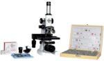 ESAW 2500X Compound Medical Microscope with 100 Prepared Microscopes Slides for Students (Magnification: 100X to 2500X) (Microscope with 100 Slides) - Image 2