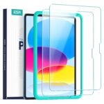 ESR 2 Pack Screen Guard for iPad 11th/10th Generation A16 (11/10.9 Inch, 2025/2022), 9H Tempered Glass Screen Protector with Alignment Frame, Anti-Scratch, Bubble Free, HD Clarity Film - Image 2