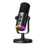 ESSAGER USB Condenser Gaming Microphone (48kHz/24bit) w/XLR & Type-C | DSP Noise Reduction, 3.5mm Headphone Jack, RGB Light, Cardioid Podcast/Streaming Mic for pc ps5 Laptop Singing YouTube-AmpliGame - Image 2