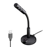 ETZIN USB Computer Microphone,Plug and Play Desktop PC Laptop Microphone with Mute Button and LED Indicator for Streaming,Podcasting,Recording,Gaming Mic for Mac Or Window Black EPL-791UG - Image 2