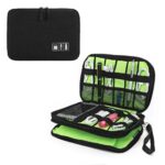 Electronics Organizer Bag Travel Case – Waterproof Cable Storage Pouch for Cords, Chargers, USB, Phone, Mini Tablet – Compact Tech Accessory Organizer for Men & Women - Image 2
