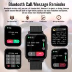 Elevea 𝟏𝟓 𝐘𝐞𝐚𝐫𝐬 𝐆𝐮𝐚𝐫𝐚𝐧𝐭𝐞𝐞 smart watch with bluetooth heart rate fitness tracker sports smartwatch for men, women with dial call music control activity tracking, daily health monitoring - Image 2