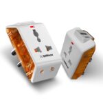 Embox Multi Plug Adapter with USB Ports | Universal 2-Pin Plug Socket | Multi USB Charger Adapter with USB-A & Type-C | Compact Fast Charging Power Adapter Plug for Phones, tablets & Devices Pack of 2 - Image 2