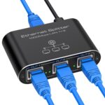 Ethernet Splitter 1 in 3 Out High-Speed 1000Mbps Network Splitter [3 Devices Share Network] RJ45 LAN Splitter Adapter with USB Power Cord Internet Splitter for Cat6/7/8 Cable - Image 2