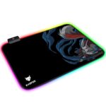 EvoFox Falcon LX35 Gaming Mouse Pad with 12 RGB Effects, Micro-Textured Speed Surface, Non-Slip Rubber Base and Touch Controls [350mm x 250mm] - Image 2