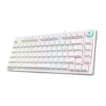 EvoFox Katana X2 TKL Mechanical Gaming Keyboard | 3‑Pin Replaceable Silent Red Switches, Dynamic Backlighting, All Keys Anti‑Ghosting, Volume Knob, Copilot, Xbox Gamebar, Screenshot & More (White) - Image 2