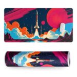 Extended Gaming Desk Mat Mouse Pad XXL (458 × 915 mm) | 3mm Thick Large Desk Pad with Stitched Edges | Anti-Slip Rubber Base | Smooth Surface Mousepad for Office & Gaming - Image 2
