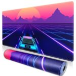 Extended Gaming Mouse Pad (800mm x 300mm x 3mm) Extra Large Gaming Mouse Mat for Gamer, Waterproof Office Desktop Mat (Drift) - Image 2