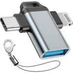 FEDUS 2-in-1 OTG Adapter Cable, 8 Pin & USB C to USB 3.0 Pendrive Type c OTG Connector, Type C USB Connector, iPhone OTG Adapter for Mobile, Tablet, Laptop, PC, Pendrive - Image 2