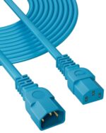 FEDUS IEC C13 to C14 Link Power Cable 250v Male Female Extension Cord Cable,18AWG 10A for Computer, Printer, SMPS, Monitor, Server, Display Heavy Gauge (Blue, 1.8 Meter) - Image 2