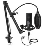FIFINE T669 USB Condenser Mic Kit|Adjustable Scissor Arm Stand, Shock Mount, Dual Pop Filter|20kHz|Volume Knob|for PC Mac & Mobile (Adapter Needed)|Podcasting, Gaming, Singing & Live Streaming - Image 2