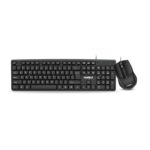 FRONTECH Wired Keyboard and Mouse Combo | Membrane Keys with Retractable Stands | USB Plug & Play | Ergonomic & Comfortable Design | 1 Year Warranty (1692, Black) - Image 2