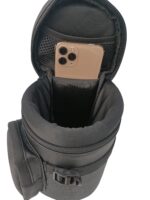 Fabric Dslr Leathar Camera Side Lens Carry Pouch Black 7X5X5 Size 8.5 Lens Inner Mobeil & Battery Pouch - Image 2