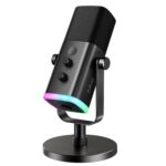 Fifine XLR/USB Dynamic Microphone for Podcast Recording, PC Computer Gaming Streaming Mic with RGB Light, Mute Button, Headphones Jack, Desktop Stand, Vocal Mic for Singing YouTube-AmpliGame AM8 - Image 2