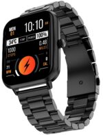 Fire-Boltt Ninja Blaze Smart Watch, Stainless Steel Strap & Steel Body, 1.83” Display Bluetooth Calling Built-in Mic & Speaker, 120+ Sports Modes, Smartwatch for Man and Woman Onyx Black - Image 2