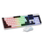 Frontech Quantum Striker Gaming Combo | Rainbow Backlit Keyboard with Optical Mouse | 2400 DPI Adjustable | 4 Button Mouse | USB Plug & Play | 104 Keys | 1 Year Warranty (KB-0050WHT) - Image 2